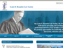 Tablet Screenshot of brandeislawsociety.com